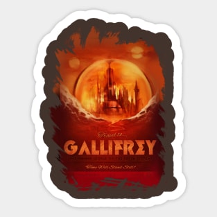 Travel to Gallifrey Sticker